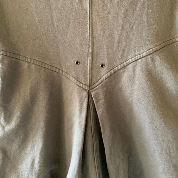 Mike & Chris Pleated Khaki Gray Cotton Jacket Sz S - Picture 4 of 4